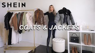 SHEIN FALL WINTER COATS amp JACKETS  brutally honest 😬 [upl. by Enitsuga229]