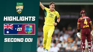 Australia v West Indies 202324  Second ODI [upl. by Auhsuoj]