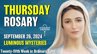 Thursday Rosary 💙 Luminous Mysteries of the Rosary 💙 September 26 2024 VIRTUAL ROSARY [upl. by Farmelo]