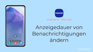 Anzeigedauer von Benachrichtigungen ändern  Samsung Android 14  One UI 6 [upl. by Arres547]