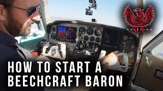 🛫 How to Start Up Beechcraft Baron  Startup And Takeoff Step By Step [upl. by Breskin850]