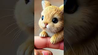 Cute Rabbit Moving on Finger 🐰  Adorable Moments  Riti Kids TV rabbit rabbitcute trending fun [upl. by Aenert]