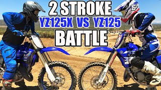 Yamaha YZ125X vs Yamaha YZ125  2 stroke MX battle [upl. by Mich]