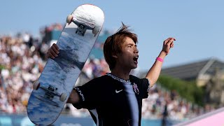 Yuto Horigome Beats Nyjah Huston Again For Gold Medal in Street at Paris Olympics July 29 2024 [upl. by Ahsai484]