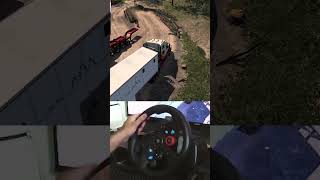 Driving And Picking Heavy Load In Tightest Area  Steering Wheel  Logitech g29 ets2 ats shorts [upl. by Aicirtal880]