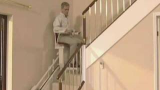 Curved Stairlift—StairLiftsHomecom [upl. by Farica]