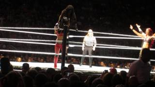 Team Bella vs Team BAD Guest Ref Natalya  WWE Bridgeport August 2015 [upl. by Sharlene490]