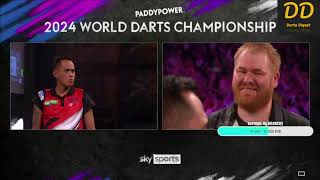 Обзор матча Matt Campbell vs Lourence Ilagan2024 PDC World Darts Championship Round 1 [upl. by Leahciam555]