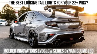 Molded Innovations EvoGlow Series LED Tail Lights Install  Function Demo for your 22 WRX [upl. by Ileray727]