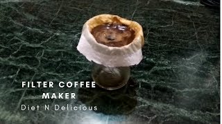 How To Make Filter Coffee Without Coffee Maker  DIY Homemade Filter Coffee [upl. by Ulphia646]