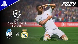 FC 24  ATALANTA vs REAL MADRID  Kylian Mbappé HatTrick 4K 60FPS [upl. by Dranyl]