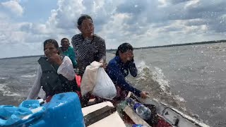 Por um milagre de Deus nossa canoa não virouventania e banzeiro fortíssimo no lago Amanã [upl. by Nets149]