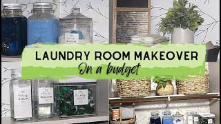 LAUNDRY ROOM MAKEOVER ON A BUDGET AFFORDABLE LAUNDRY ROOM TRANSFORMATION [upl. by Domonic]