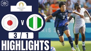 Japan vs Nigeria  31  Womens Football  Paris 2024 Highlights  nigeria vs japan [upl. by Angelita]