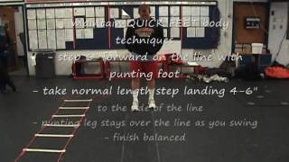 How to Punt a Football Football Punters Quick Feet LEG SWING Drill  Core Punting Drill 2 [upl. by Shultz]