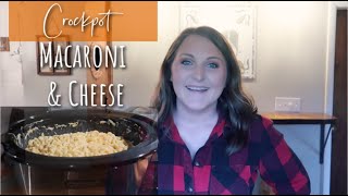 BEST CROCKPOT MACARONI amp CHEESE  Crockpot Recipe  COMFORT FOOD SLOW COOKER MEAL 🧀 [upl. by Elyrrad]