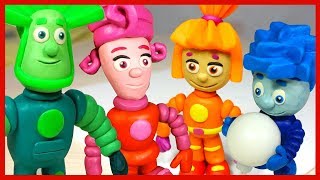 Как слепить Фиксиков из пластилина Фиксики Все серии Plasticine Play Doh Stop Motion [upl. by Timmie30]