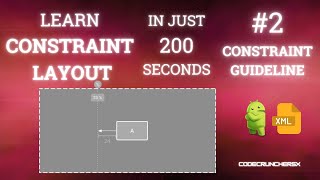 ConstraintLayout Guideline in Android Development  Beginners Guide xml [upl. by Amalburga]