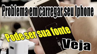 Seu iphone não carrega direito pode ser sua fonte VEJA [upl. by Nauqas559]