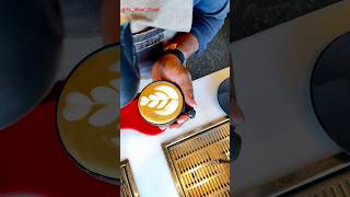 How Do Barista Pro Latte Art 👍🧠 Easy Tricks 😀😱☕️shorts viral [upl. by Nilved141]