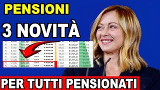 Pensioni Aumenti Garantiti per Novembre Dicembre e Gennaio Scopri le Novità 💰✅ [upl. by Sarine]