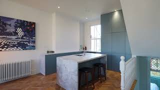 Touring luxury split level apartment London property walkthrough tour [upl. by Inkster]