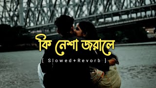 Ki Nesha Jorale Lyrics Version by Balam  কি নেশা জরালে Bengali lofi [upl. by Madlen185]