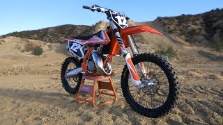 First Ride 2018 KTM 125SX 2 Stroke  Motocross Action Magazine [upl. by Atirihs512]