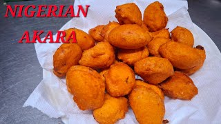 How to Make Akara Nigerian Bean Cakes akaraoku gingerakara [upl. by Anilatsyrc]