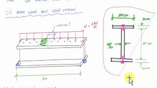 Shear Flow Example  calculate connector spacing  Mechanics of Materials [upl. by Cyrie]