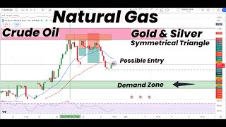 Natural Gas To Demand Zone amp Possible EntryGold amp Silver Symmetrical US Cocoa Crude Oil Forecast [upl. by Wiese]