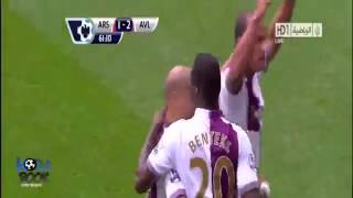 Arsenal 1  3 Aston Villa 170813 Highlights [upl. by Ushijima]