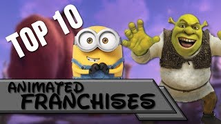 Top 10  Animated Franchises 💰💵 [upl. by Oiziruam995]