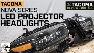 20162021 Tacoma SR5 NOVASeries LED Projector Headlights Alpha Black Housing Review amp Install [upl. by Othilie11]