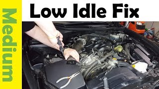 Howto Fix Low Idle on Your Car Clean Electronic Throttle Body Check Engine VSC [upl. by Swee]