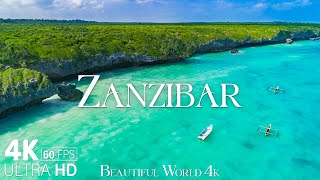 Zanzibar 4K  A Captivating Tour of Tanzanias Pristine Paradise  Calming Music [upl. by Nyleahcim]