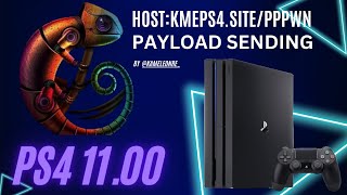 PS4 sent payload to your PS4 1100 from Kameleonrehost no USB or PC need [upl. by Drarig]