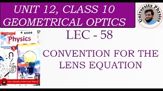 Sign convention of lens  Convention for the lens equation [upl. by Erhard978]