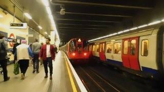 S7 District Line Trains at Aldgate East [upl. by Airelav]