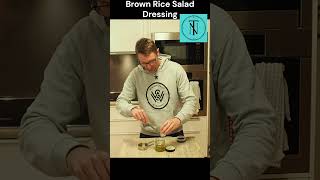 Brown Rice Salad Dressing cooking veganrecipes [upl. by Elcarim301]