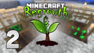 Modded Minecraft Regrowth HQM  2  Becoming one with nature [upl. by Yerfoeg]