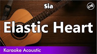 Sia  Elastic Heart SLOW karaoke acoustic [upl. by Sidoma]