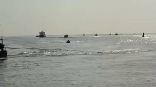 Arrivée des bateaux de pêche au port de Le Guilvinec Finistère Bretagne [upl. by Davina]