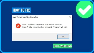 How to Fix Java Virtual Machine Launcher Error Could Not Create the Java Virtual Machine [upl. by Decato]