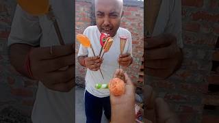 Big pili🍟🍧🧆Laddu aur Dhar sare Best swadishts testy food shortsfeed food funny shortsviral [upl. by Enninaej214]