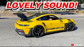 LOUD Lamborghini Meets NEW Porsche 911 GT3RS amp GT2RS Lovely Exhaust Sound [upl. by Bussey]