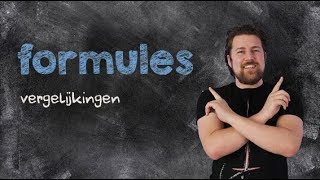 Formules vergelijkingen [upl. by Oinolopa621]