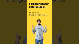 Photovoltaik Förderung ☀️  Schnell erklärt [upl. by Schuh]