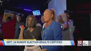 Sept 24 Runoff Election Results Certified  October 1 2024  News 19 at 10 pm [upl. by Solita]