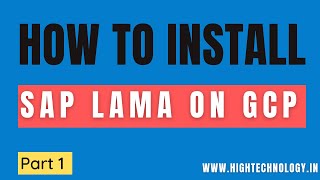 How to Install SAP LAMA  How to Install SAP LAMA on Google Cloud  SAP Netweaver 75 Installation [upl. by Inatirb]